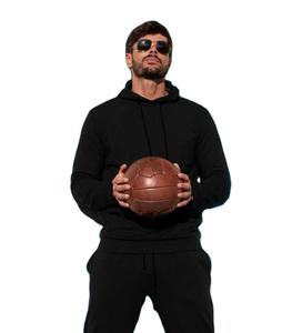 Ensemble de survêtements décontractés personnalisés OEM pour hommes, coupe athlétique, deux pièces : sweat à capuche et pantalon de sport, survêtements de jogging avec logo personnalisé - Product Image 4