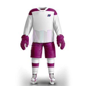 Uniforme de Hockey sobre Hielo con el Mejor Precio y Servicio OEM, 100% Poliéster Transpirable que Absorbe la Humedad, Costuras Reforzadas para Mayor Durabilidad - Product Image 1