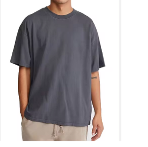 เสื้อยืดลำลองสำหรับผู้ชายจากบังคลาเทศไซส์พิเศษคอกลมแขนสั้นผ้าคอตตอน100% คงทนและป้องกันการเกิดขน - Product Image 1