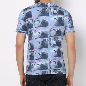 Estilo único Ropa al aire libre Hombres Camiseta de manga corta de alta calidad Hombres Camiseta con logotipo personalizado Diseño de moda Camiseta de cuello redondo - Product Image 3