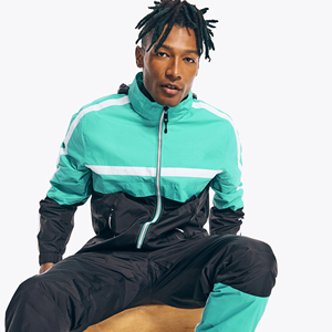 Chaqueta cortavientos Vintage de alta calidad 100% poliéster impermeable Nylon Unisex Streetwear estilo bordado Hip Hop abrigo de otoño - Product Image 3