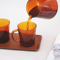 Carafe à café en verre borosilicate écologique, style rétro, 300 ml/600 ml, pour la maison et la restauration