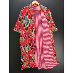 Proveedor indio, batas de baño de lujo de terciopelo suave Superior, logotipo frontal, diseño de cinturón elegante hasta la rodilla para uso diario con fines de regalo - Product Image 4