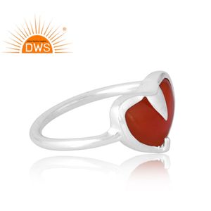 แหวนพลอยโอนิกซ์สีแดงธรรมชาติเงิน925ขายดีเครื่องประดับที่กำหนดเองสำหรับผู้หญิงของขวัญสำหรับผู้หญิงสำหรับเธอ - Product Image 4
