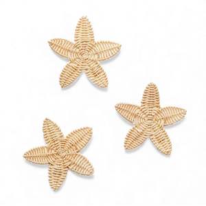 Decoración de Pared Infantil de Estrella de Ratán Natural Hecha a Mano, Arte de Pared Tejido para Cuarto de Niños de Vietnam - Product Image 1