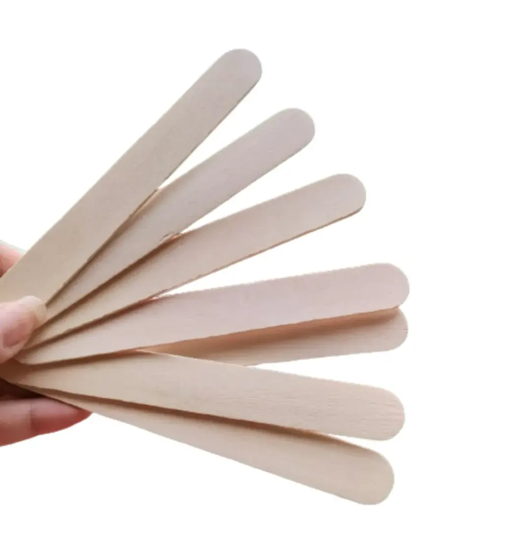 Vdex disposable wooden tongue depressor suitable for adults and children wooden waxing spatula non-sterile bulk medical durable