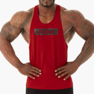 Venta caliente Tank Tops Hombres Culturismo Logotipo personalizado Hombre Gimnasio Stringer Venta al por mayor Stringers Chaleco Precio al por mayor - Product Image 3