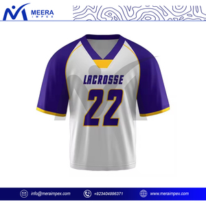Respirant Séchage Rapide Hommes Lacrosse Uniforme Ensemble Logo Personnalisé Équipe Jersey Shorts Kit Club Match Formation Sportswear En Gros - Product Image 3
