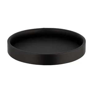 Portable Round PU Leather Tray <b>Desktop</b> Storage <b>Organizer</b> Entryway Catchall Tray <b>for</b> Jewelry Display Daily Use Ramadan Wedding - Product Image 2