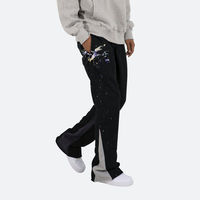 Pantalon de survêtement évasé décontracté de haute qualité pour hommes Pantalon de survêtement à ceinture élastique pour hommes Pantalon de survêtement empilé pour hommes