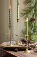 Bougeoirs coniques en laiton doré Vintage fabriqués à la main support de chandelier en métal élégant pour la décoration intérieure événements mariages de Thanksgiving