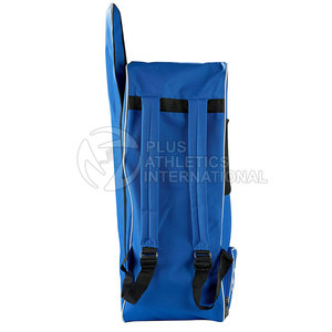 Sac à dos de sport en gros bleu avec poche à chaussures séparée en polyester, design unisexe - Product Image 4
