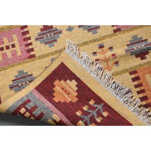 2.5x6.6 ft Turkish Vintage Rug, <b>Runner</b> Rug, <b>Red</b> Animal Print Rug - Product Image 4