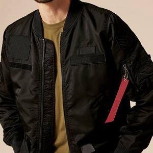 Haute qualité personnalisable à capuche hommes coupe-vent Bomber veste 100% Polyester pour hiver travail formation usine en gros - Product Image 6