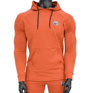 Conjunto de ropa de gimnasio de compresión personalizada para hombre, ropa de entrenamiento elástica de secado rápido, 5 uds, ropa deportiva con capucha, 2 uds, chándal Fitness - Product Image 5