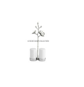 Salière et poivrière en métal de luxe avec une finition polie parfaite pour les cuisines et les restaurants haut de gamme - Product Image 1