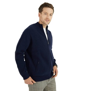 Personnalisé hommes 12GG 100% laine mérinos pleine fermeture éclair Cardigan pull fermeture éclair tricoté veste pour homme Chine tricots fabricant - Product Image 6