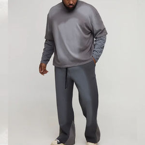 ชุดเซ็ตแทรคสูท 2 ชิ้น สไตล์วินเทจ ล้างสีแบบแอซิดวอช ทรงโอเวอร์ไซส์ สำหรับผู้ชาย ลายพิมพ์พัฟฟ์ สไตล์สเปรย์วอช เสื้อฮู้ดดี้และกางเกงจ็อกเกอร์ - Product Image 4