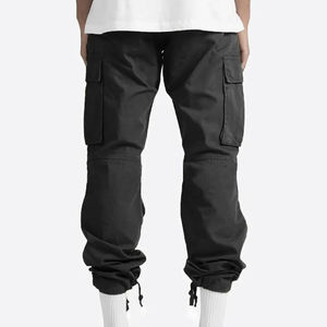 Pantalon cargo tendance pour homme, style streetwear hip-hop, en jean extensible, avec boutons et poches latérales, respirant - Product Image 6