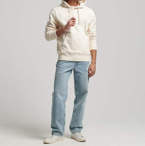 Sweat-shirt à capuche pour homme en coton 100% à prix de gros, logo imprimé personnalisé, épaules tombantes, sweat-shirt oversize d'hiver pour homme - Product Image 2