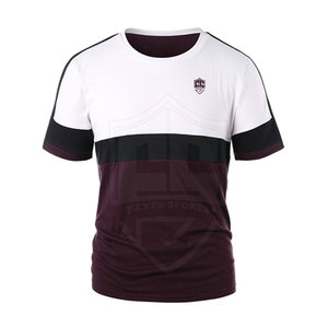 Meilleure vente T-shirt long ajusté surdimensionné pour hommes couleur unie de haute qualité 220 grammes vente en ligne de tissu - Product Image 2