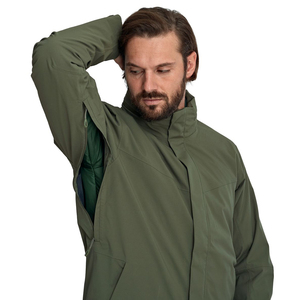 Chaqueta de Invierno Casual para Hombre, Impermeable, Cortavientos, con Capucha, Transpirable, de Color Sólido, para Senderismo, Ciclismo y Viajes - Product Image 1