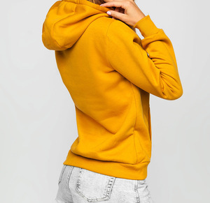 Sudadera con capucha extragrande de forro polar grueso con bolsillo canguro, cómoda para gimnasio, venta al por mayor, OEM, personalizada para mujer - Product Image 4