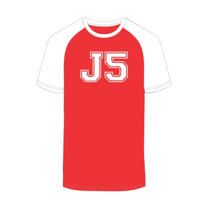 Camiseta Kappa Alpha Psi J5 Blanca con Bordado Chenille, Manga Raglán, Nupe 1911, Fraternidad Griega, Camiseta Premium de Algodón para Hombre - Product Image 3