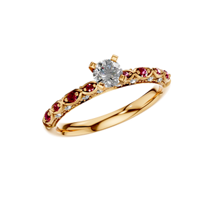 Anillo de Bodas de compromiso de diamante cultivado en laboratorio de oro de 14K, joyería fina de dos tonos con certificación IGI para mujer, fabricante OEM ODM India - Product Image 1
