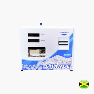 MV-101 BW Changeur de billets et de pièces à chargement arrière blanc, capacité 3000 quarts, pour montage mural ou sur table - Product Image 2