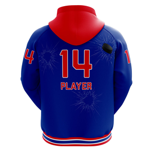 Venta al por mayor 100% poliéster sublimación impresa Club sudaderas con capucha transpirable con capucha Jersey cuello cómodo para primavera servicio OEM - Product Image 6