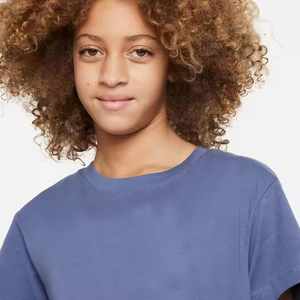 2025 été col rond à manches courtes enfants t-shirt personnalisé couleur unie Anti-rides fil teint Technique pour filles enfants automne - Product Image 4