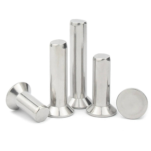 Remache Sólido de Cabeza Plana M2 x 4, Remache Sólido Avellanado de Acero Inoxidable 304 M2M25M3M4M5M6 - Product Image 1