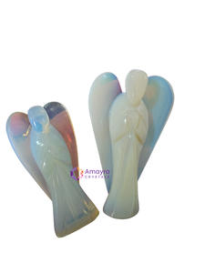 Gemstone Yellow Aventurine Angel available in bulk quantity <b>Top</b> Quality Agate Sculpture Online from Amayra <b>Crystal</b> Export India - Product Image 4