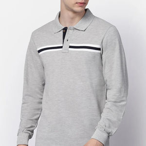 Evergreen Competitive Price <b>Long</b> <b>Sleeve</b> <b>Polo</b> Shirts For Men Trending Fashionable Quick Dry 100% Cotton OEM Service - Product Image 6