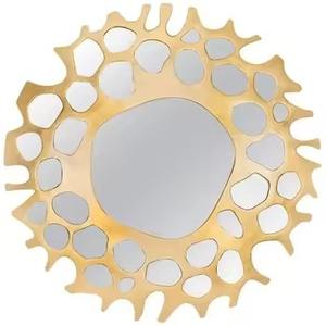 Wall <b>Mirror</b> With Metal <b>Gold</b> Plated Frame Decorative New Style Metal Wall <b>Mirror</b> for Home Decoration Usage - Product Image 4