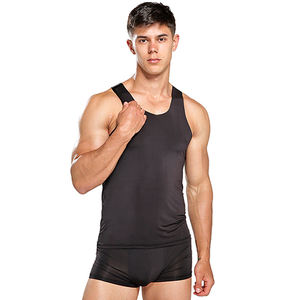 Singlet de sport pour homme, séchage rapide, musculation, vêtements de musculation, débardeur sans couture, stringer en coton respirant, tailles plus grandes disponibles - Product Image 2