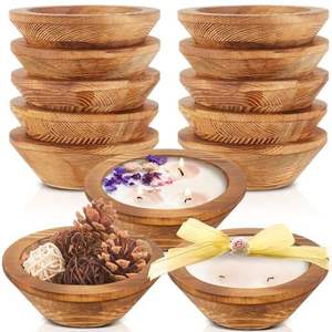 Bol en bois ignifuge de style rustique |   Finition lisse |   Vente en gros d'usine - Product Image 1