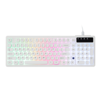 2025 más vendidos Ajazz AF98 97-Keys Wireless/Wired Membrane Gaming Keyboard ABS Floating Keycaps