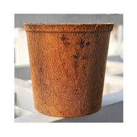 Pot de coco de noix de coco pour l'utilisation de semis Conteneur de pépinière biodégradable à partir de fibres naturelles pour la plantation de jardinage