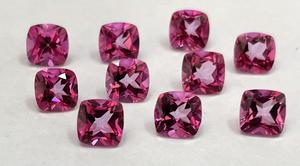 เบาะบุษราคัมสีชมพูธรรมชาติ5มม. ถึง8มม. คุณภาพสูงสุด-เบาะบุษราคัมสีชมพูเหลี่ยมเพชรพลอย - Product Image 3