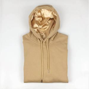 เสื้อสเวตเตอร์มีฮู้ดผ้าซาตินสำหรับผู้ชาย,เสื้อฮู้ดบุด้านในมีฮู้ดผ้าคอตตอนหนาสีพื้น - Product Image 6