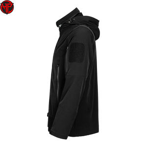 Veste de randonnée décontractée imperméable d'hiver de couleur unie pour hommes, streetwear, nouvelle mode, confortable, faible MOQ, veste softshell - Product Image 3