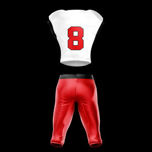 ชุดอเมริกันฟุตบอลพิมพ์ลายด้วยจำนวนชุดผ้าโพลีเอสเตอร์ดีไซน์ใหม่ - Product Image 4