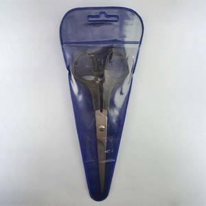 Left-Handed <b>Barber</b> Shears with Sharp Stainless Steel <b>Blade</b> and Bevel Edge Plastic Handle Scissors - Product Image 5