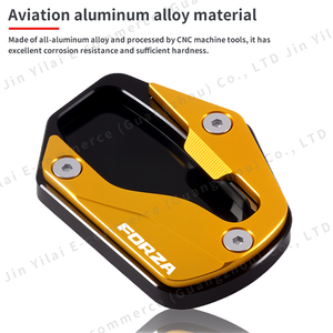 Base de Extensión de Soporte Lateral de Aleación de Aluminio CNC Modificada para Motocicleta, para FORZA350 <span class=keywords><strong>FORZA</strong></span> 350 NSS350 - Product Image 4