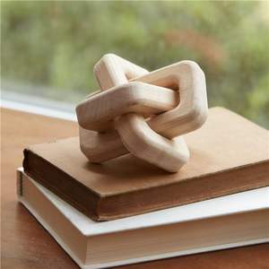 Chaînes en bois modernes, nœuds en chaîne, sculptées à la main, finition polie, chaînes en bois décoratives pour salle de bain, fournisseur en gros - Product Image 3