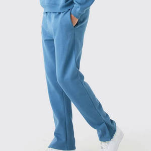 Chándales de algodón OEM Sudadera con capucha Pantalón de sudor Chándal para hombres Apilados Flared Joggers Hombres Conjuntos de Jogger de dos piezas - Product Image 5