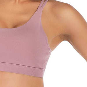 Soutien-gorge de sport sans couture à maintien élevé pour femme, logo personnalisé, respirant, course en plein air, haut de fitness, couleur unie - Product Image 6