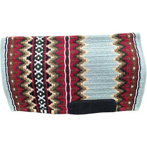 Western Show Horse Saddle Blanket Diseño de Nueva Zelanda Manta de sillín de lana hecha a mano Top Wool Saddle Pad Size - Product Image 1
